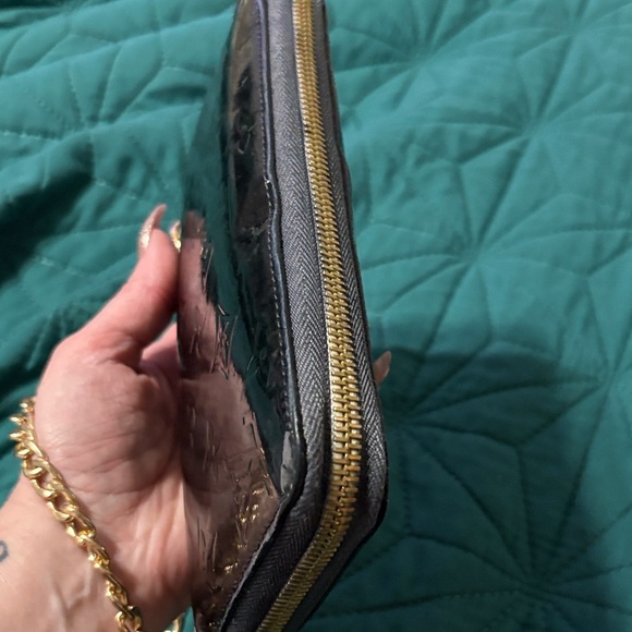 Louis Vuitton Black Embossed Clutch with Chain - Picture 6 of 7